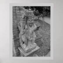 Uma estátua poster