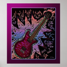 Uma guitarra é poster nascido
