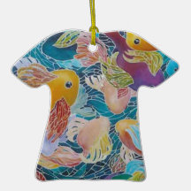 UMA LAGOA DE PEIXES DO MOSAICO KOI ORNAMENTO PARA ARVORE DE NATAL
