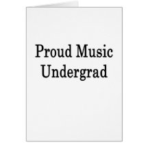 Undergrad orgulhoso da música cartoes