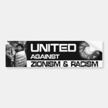 Unido contra o sionismo adesivos