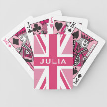Union Jack com rosa quente