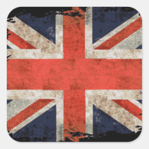 Union Jack shredded envelhecido Adesivo