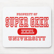 Universidade super do geek mouse pad