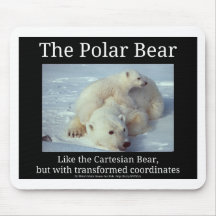 Urso cartesiano do urso polar mousepad