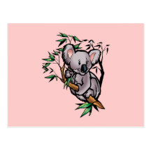 Urso de Koala bonito Cartoes Postais