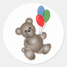 Urso de ursinho do partido adesivos