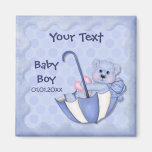 Urso do guarda-chuva - personalize - menino imas
