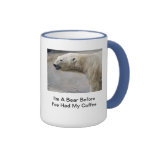 Urso polar legal do azul do inverno canecas