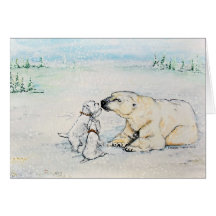 Urso polar Westies Cartões
