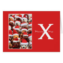 ursos dos merryXmas Cartões