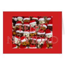 ursos espanhóis do Natal Cartão