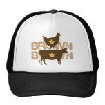 Vaca de Brown da galinha de Brown - Grunge Boné