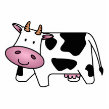 Vaca feliz fotoescultura