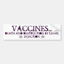 Vacina-Morte e destruição pela injeção LEGAL Adesivo