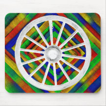 VAGÃO BRANCO WHEEL-MOUSEPAD NA MULTI COR