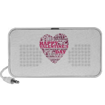 Valentine's day heart portátil altavoces