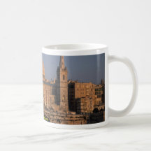Valletta, da baía de Sliema, Malta Caneca