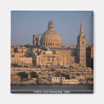 Valletta, da baía de Sliema, Malta Imas