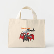 vampiro, doçura ou travessura bolsas de lona