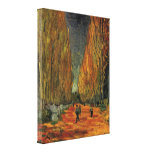 Van Gogh; Les Alyscamps (cemitério), arte do vinta Impressão Em Tela Canvas