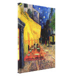 Van Gogh; Terraço do café na noite, belas artes do Impressão De Canvas Envolvida