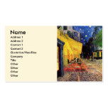 Van Gogh; Terraço do café na noite, belas artes do Cartões De Visitas