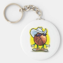 Vaqueiro do basquetebol chaveiro
