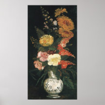 Vaso com ásteres e Silva por Vincent van Gogh Posters