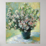 Vaso das flores pelo impressão de Monet