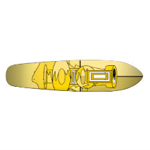 Vasos amarelos modernos skate