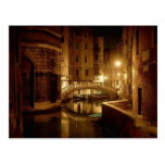 Veneza na noite - cartão bonito cartao postal