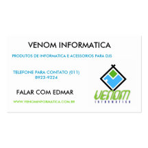 VENOM INFORMATICA CARTÕES DE VISITAS