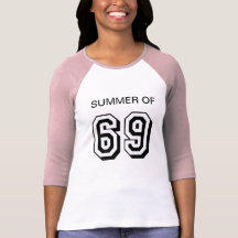 Verão de 69 mulheres cor-de-rosa e da parte superi tshirt