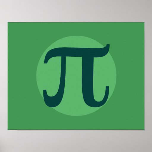 Verde do dia do Pi Impressão