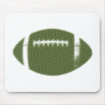 Verde e amarelo do futebol mousepads