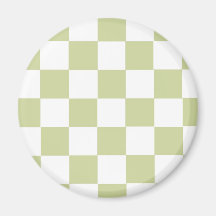 Verde pálido Checkered Imã