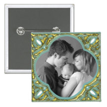 Verde & quadro do ouro botons