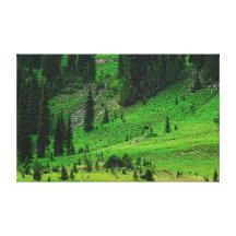 Verdes naturais impressão em tela canvas