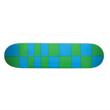 Verificação verde/azul skates personalizados