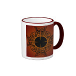 Vermelho da estrela da lamentação, vermelho da est canecas