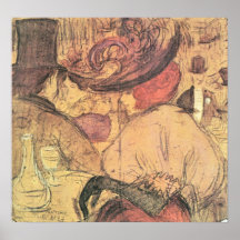 Vermelho de Moulin por Jozsef Rippl-Ronai Poster