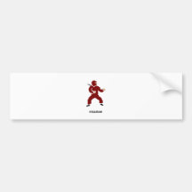 Vermelho de Ninja do pixel Adesivo