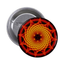 Vermelho espiral da mandala de Merkaba (geometria  Botons