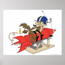 Vermelho Rocket de E. Chacal Launching da astúcia Poster