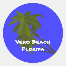 Vero Beach, Florida, etiqueta das palmeiras Adesivos
