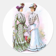 Vestidos 1901 do vintage adesivo