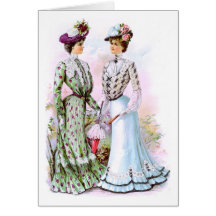 Vestidos 1901 do vintage cartões