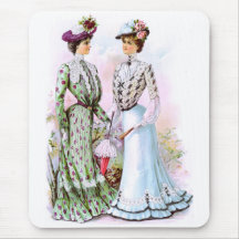 Vestidos 1901 do vintage mousepad