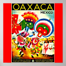 Viagem Arte-Oaxaca do Poster-Vintage